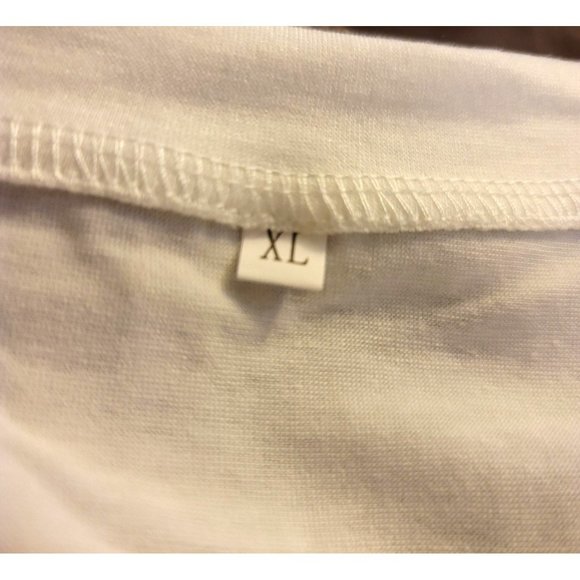 Baseball Mom T-shirt My Heart is On the Field White Graphic Tee Size XL Jj3401 - Picture 5 of 7